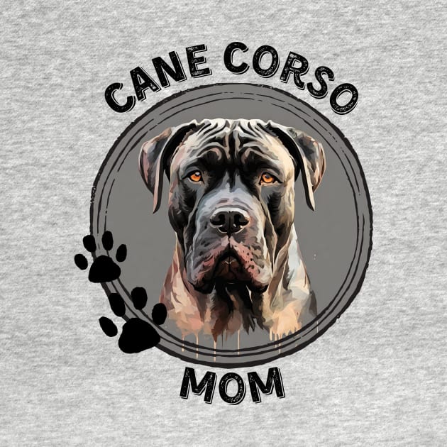 Cane Corso Dog Mom Dog Breed Portrait by PoliticalBabes